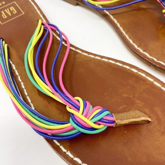 GAP | Multi Rope Strands Bright Sandals Flip Flops 8.5 - Picture 2 of 5